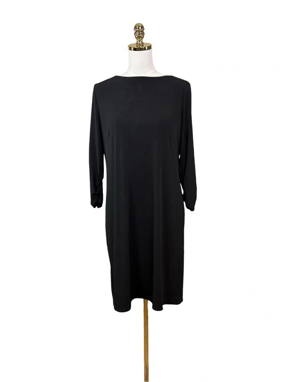 Woman’s Chico’s black stretchy 3/4 sleeve dress size 1 (size 8-10)
